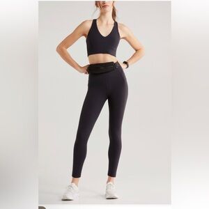 Nordstrom Zella Studio Luxe High Waist Pocket ⅞ Leggings in Black
 6